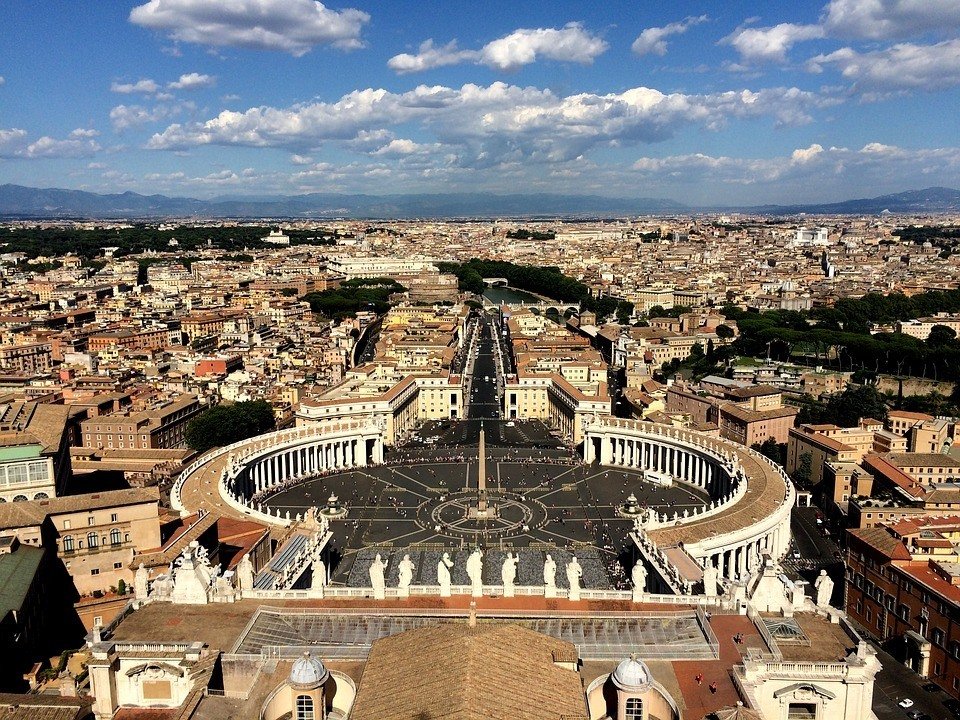Roma Vaticano vista aerea